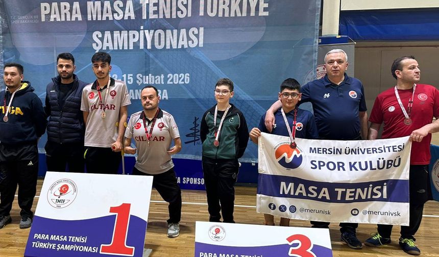 Mersinli Sporcu  Furkan Eymen Yıldızçelik'ten Büyük Başarı