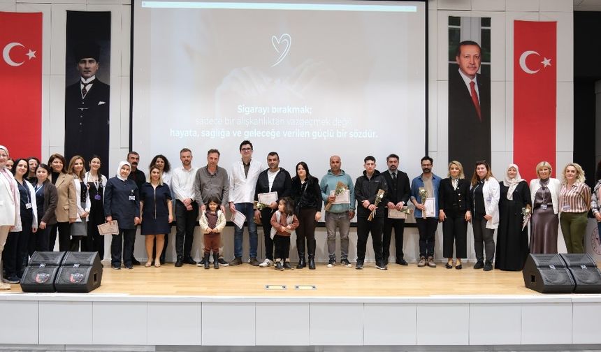 Mersin'de Sigarayı Bırakanlara Anlamlı Sertifika