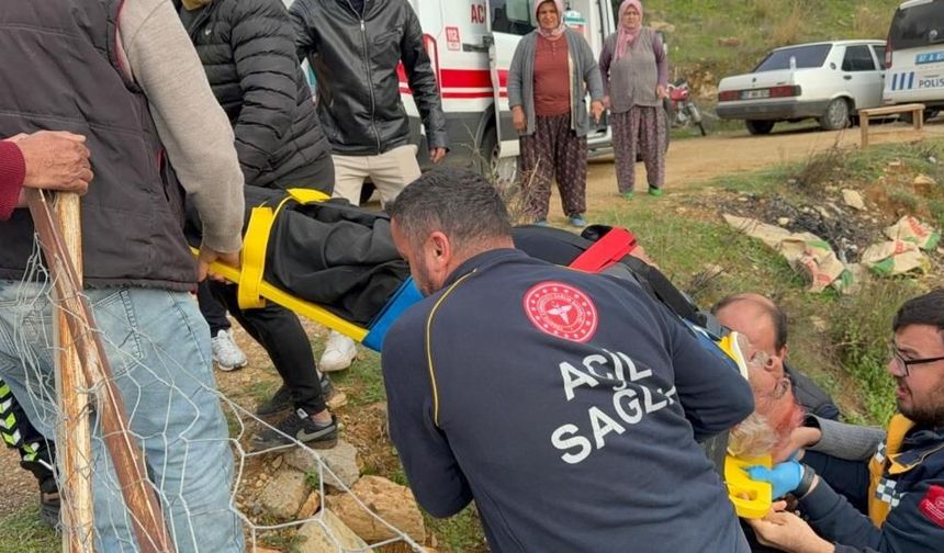 Kontrolden Çıkan Motosiklet Sürücüsü Uçuruma Yuvarlandı