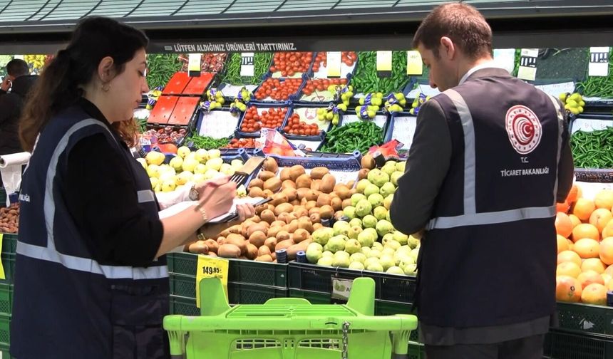 Ticaret Bakanlığı'ndan market denetimleri