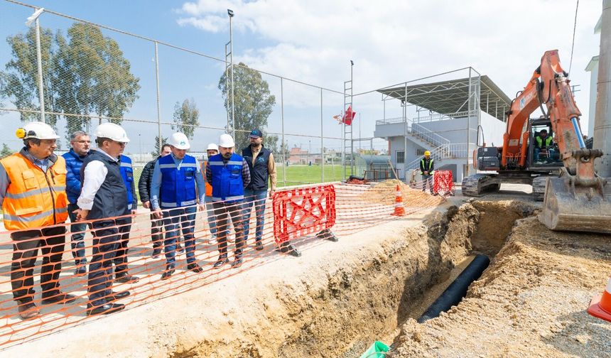 Başkan Seçer, kanalizasyon çalışmalarını yerinde inceledi