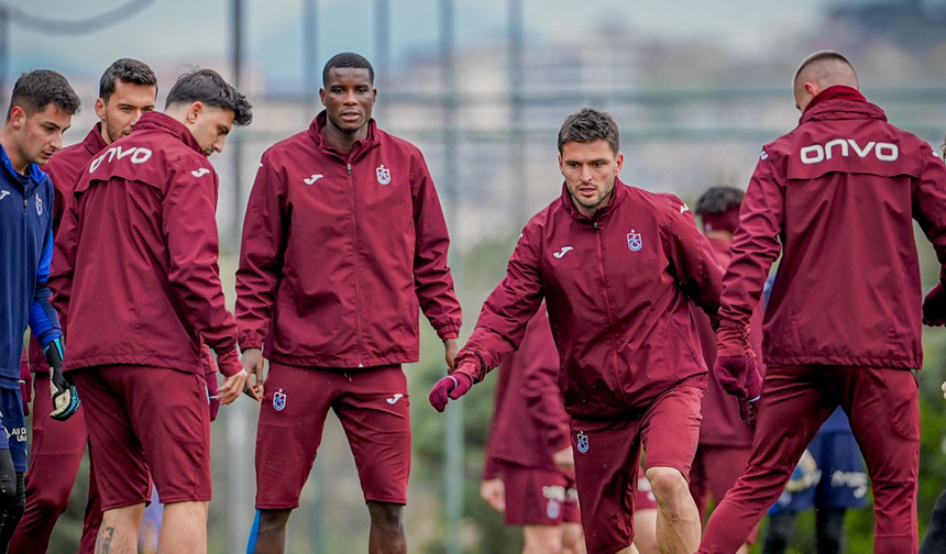 Trabzonspor, Corendon Alanyaspor maçı hazırlıklarını sürdürdü