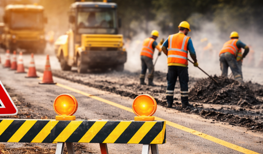 Sürücüler dikkat! Yol geçici olarak trafiğe kapatılacak