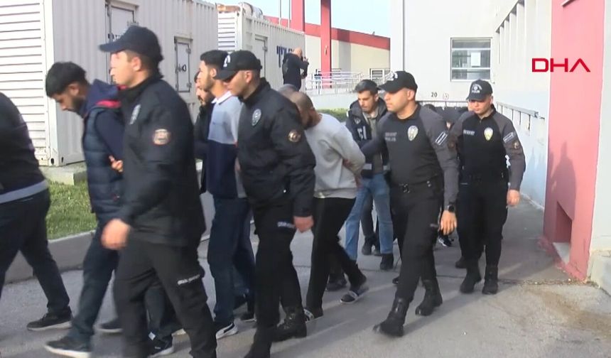 Bayğaralar suç örgütüne operasyonda 287 şüpheli adliyede