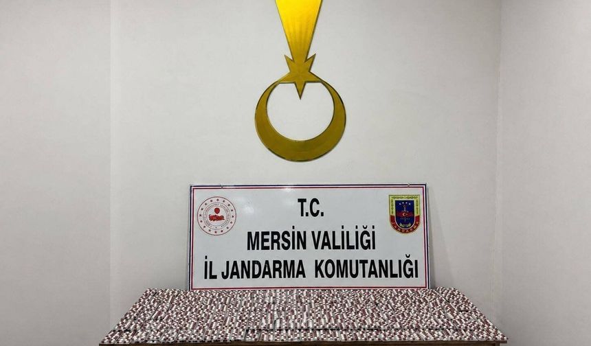 Mersin'de 7 bin 256 sentetik hap ele geçirildi