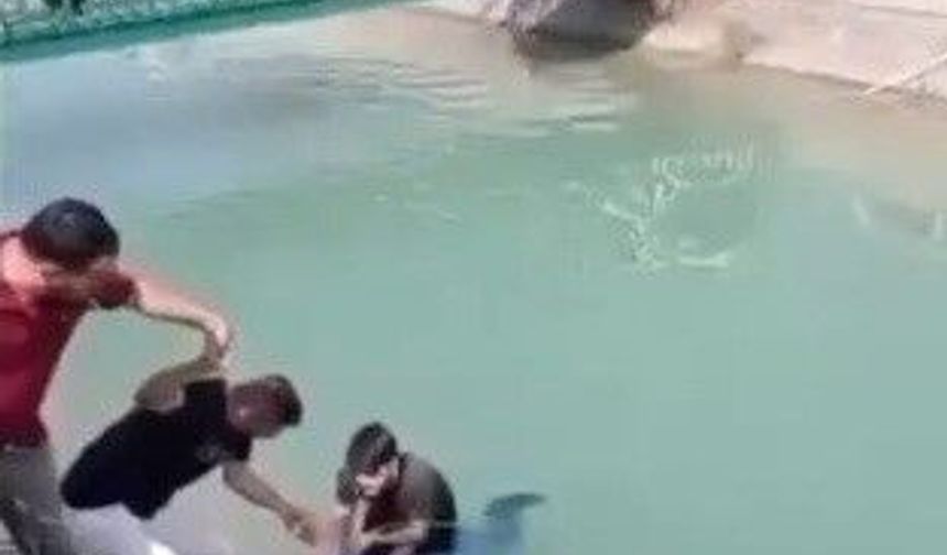 Sulama kanalına düşen kişi boğulmaktan son anda kurtarıldı