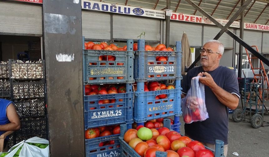 Sebze halinde domates 15 TL'ye kadar düştü