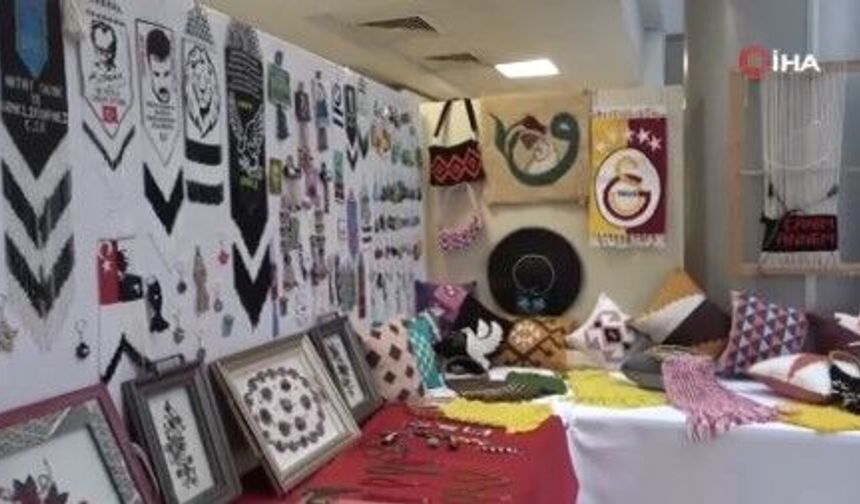 Hükümlü ve tutukluların el emeği eserleri Hatay'da sergilendi