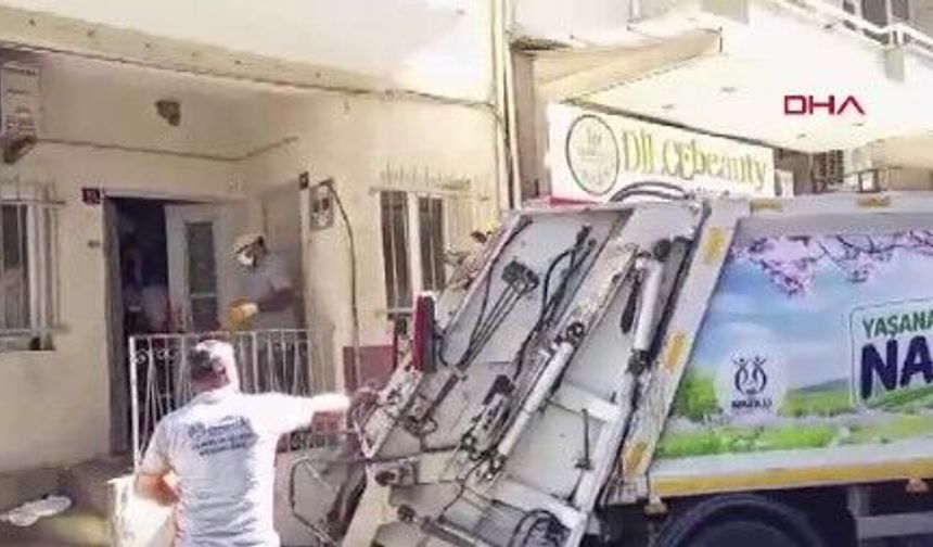 6 kez temizlenen ev, yine 6 kamyon çöple dolu çıktı