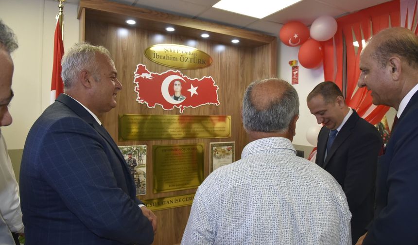 Şehit İbrahim Öztürk'ün anısını yaşatacak köşe açıldı