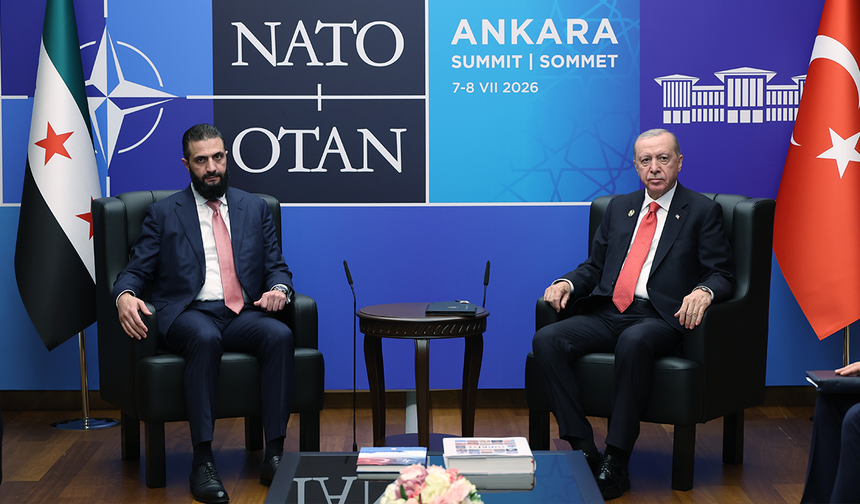 Cumhurbaşkanı Erdoğan, Suriye Cumhurbaşkanı Şara’yı kabul etti