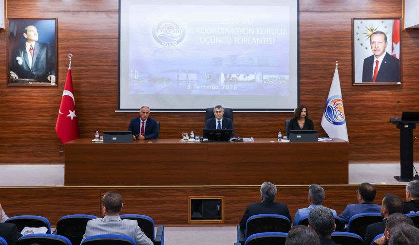 Mersin'de 483 proje için 348,2 milyar TL'lik yatırım