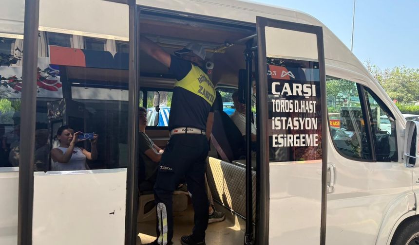 Mersin dolmuşlarına sıkı denetim