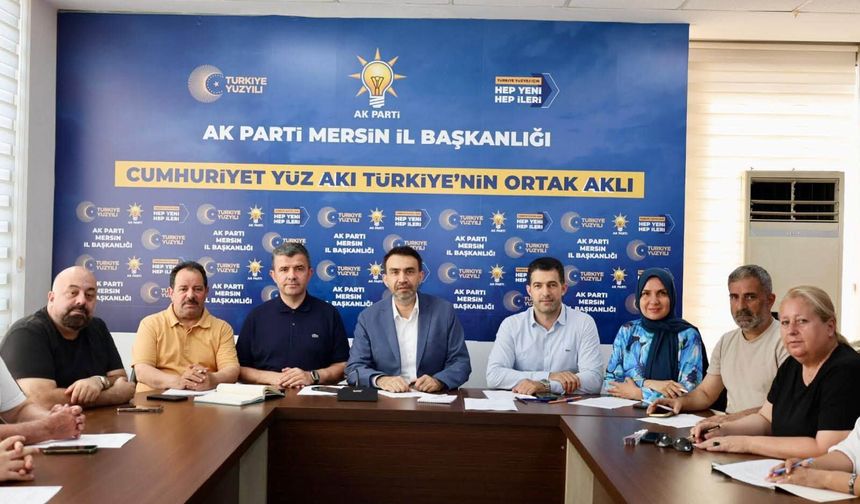 AK Parti Mersin’den kuruluş yıl dönümü hazırlık toplantısı