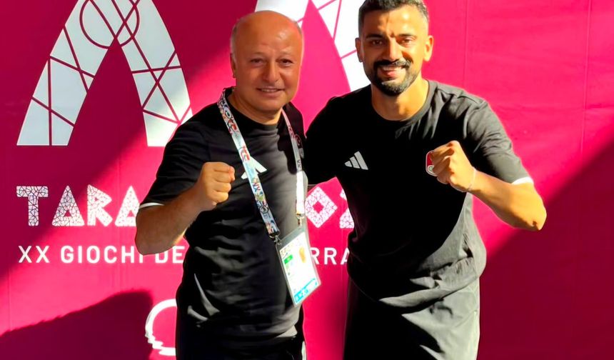 Mersinli milli sporcumuz Abdullah Kaplan, Akdeniz Oyunları’nda bronz madalya kazandı