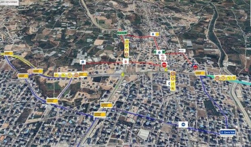 Mezitli’de bazı yollar trafiğe kapanıyor