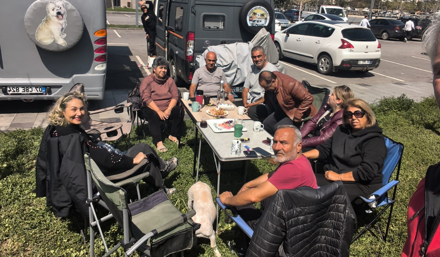 Karavancının sistemi karavan kondu