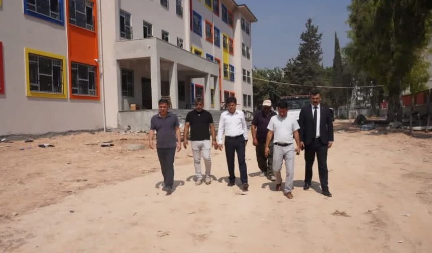 Mezitli Belediye İlkokulu yeni eğitim yılına hazırlanıyor