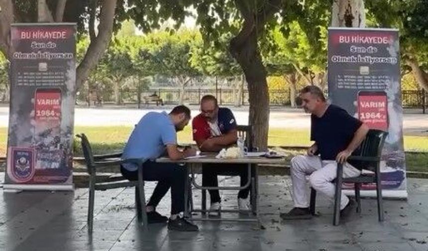 Silifke’de 1964 üye için stant açıldı