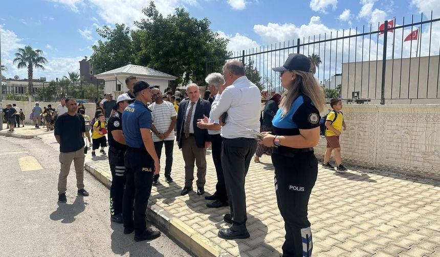 Anamur'da okul servislerine yönelik denetim yapıldı