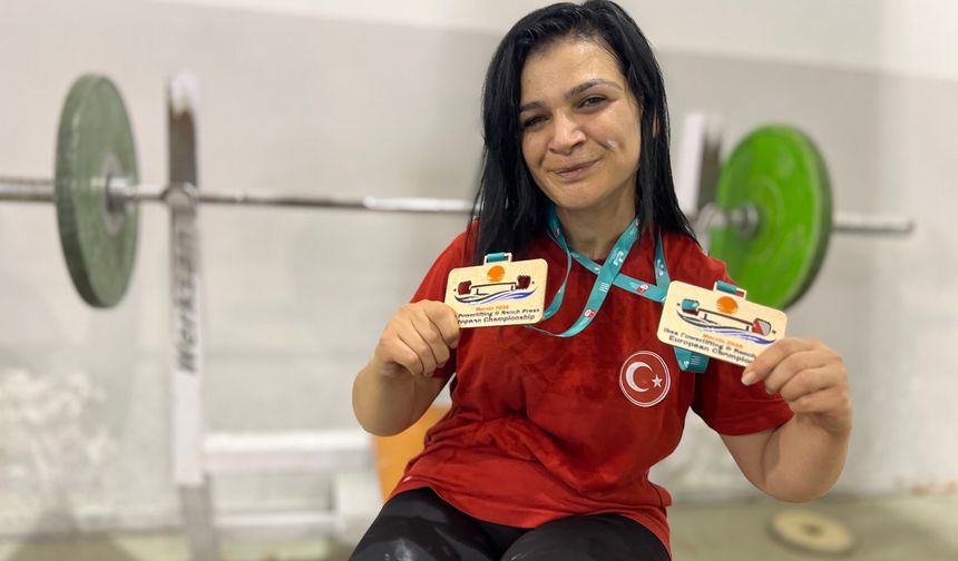 Kornea nakli bekliyordu halterde şampiyon oldu