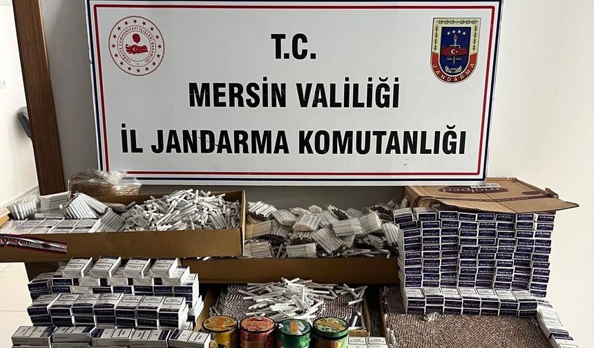 Mersin’de kaçak sigara operasyonu