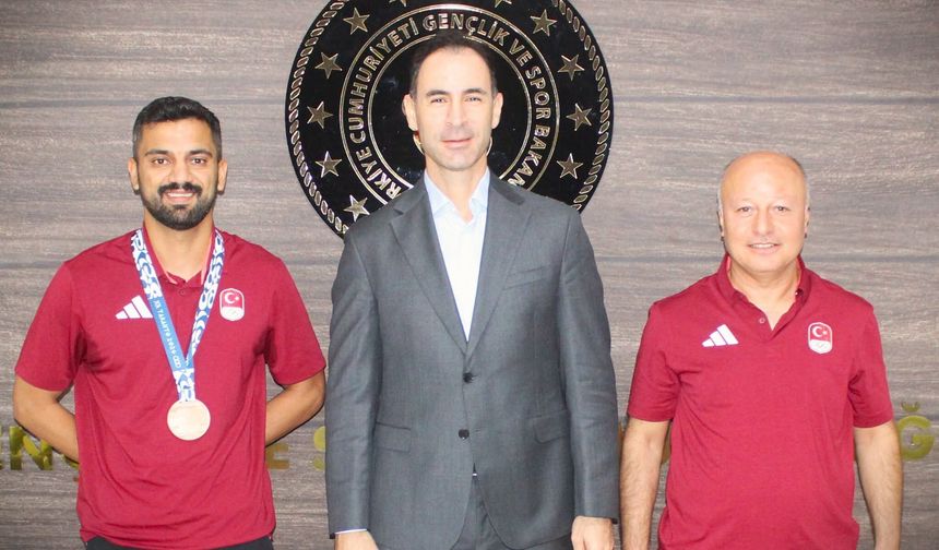 Mersinli Abdullah Kaplan'dan Akdeniz Oyunları'nda bronz madalya