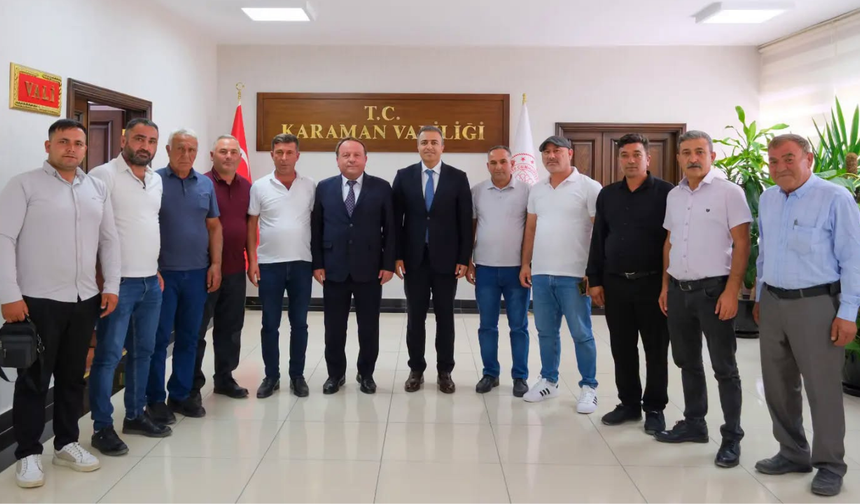 Mut Heyeti, Karaman Valisi Hayrettin Çiçek ile bir araya geldi