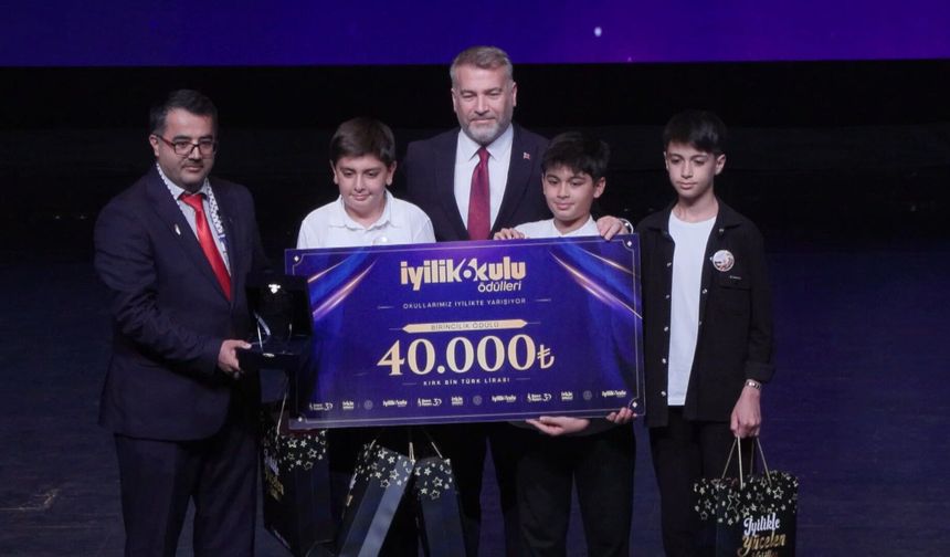 ‘Okullarımız İyilikte Yarışıyor’ ödüllerü sahiplerini buldu