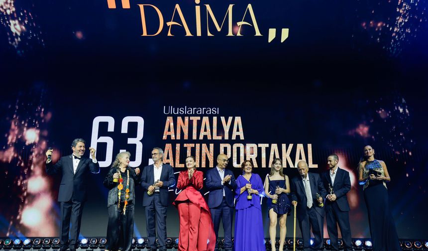 63'üncü Antalya Altın Portakal Film Festivali'nde ödüller dağıtıldı