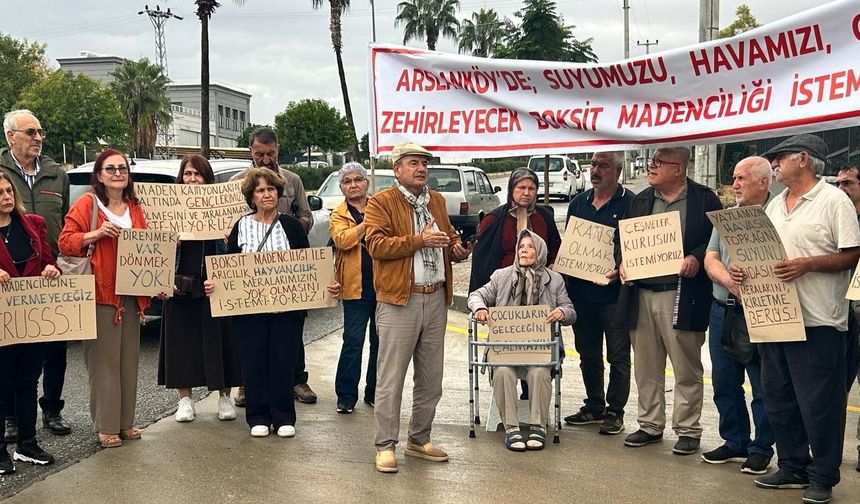 Mersin’de maden ruhsatına tepki: “Onay verilmemeli”