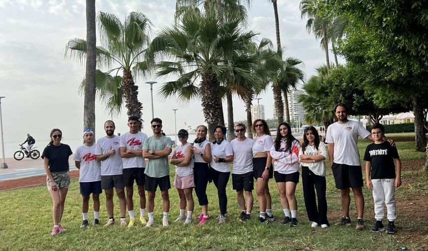 Mersin’de serin hava koşuculara yaradı
