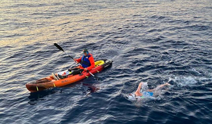 32 kilometrelik parkuru rekor süreyle geçti