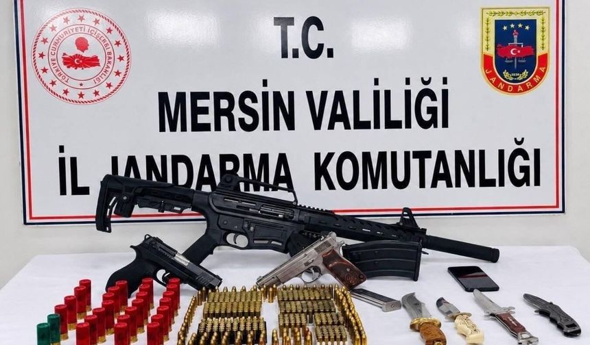 Mersin’de silah ve mühimmat operasyonu