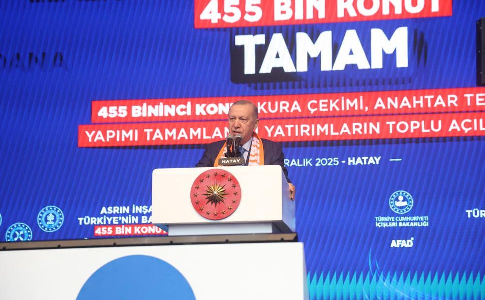 Cumhurbaşkanı Erdoğan Hatay'da