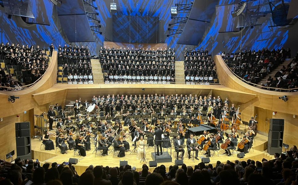 Devlet Çoksesli Korosu, 'Dünya Koro Günü'nde 500 Kişiyle Sahne Aldı