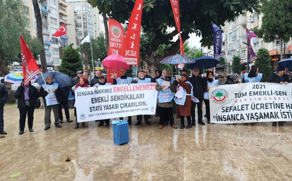 Mersin'de Emeklilerden 20 Bin TL Tepkisi