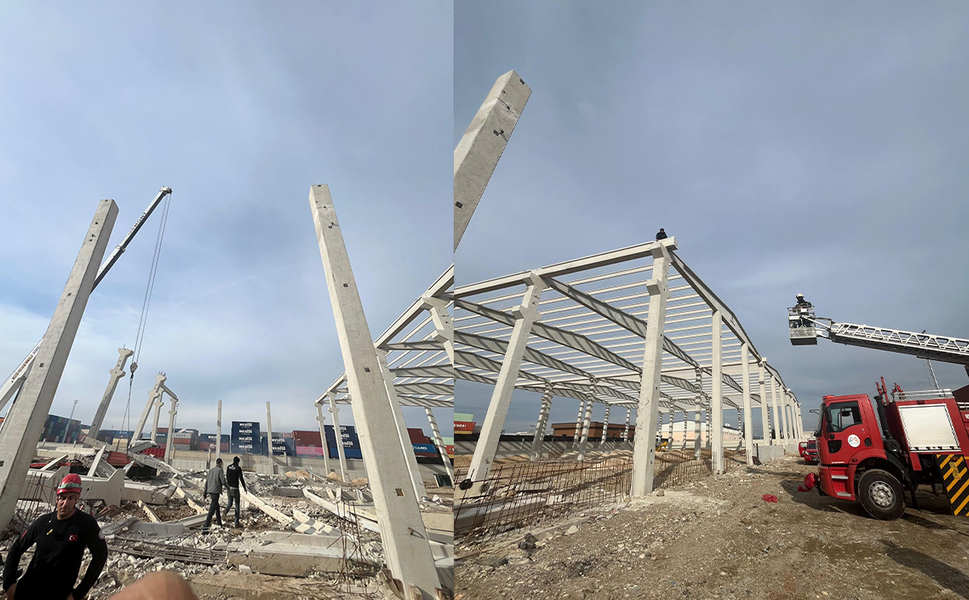 Mersin’de İnşaat Şantiyesinde Duvar Çöktü: 3 Yaralı