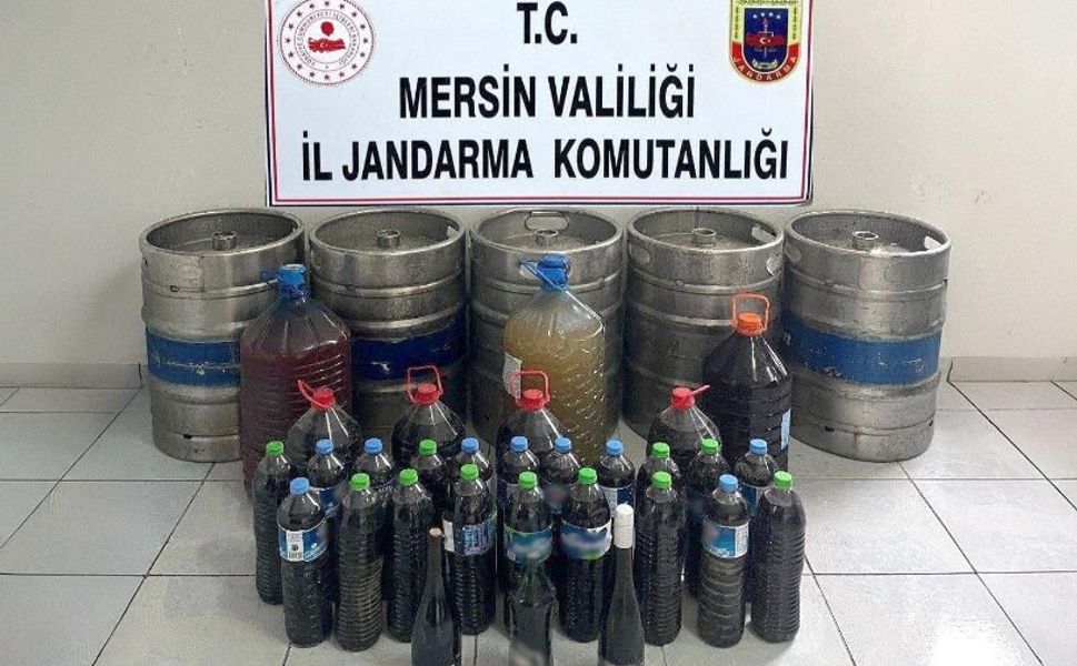 Jandarmadan sahte içki operasyonu