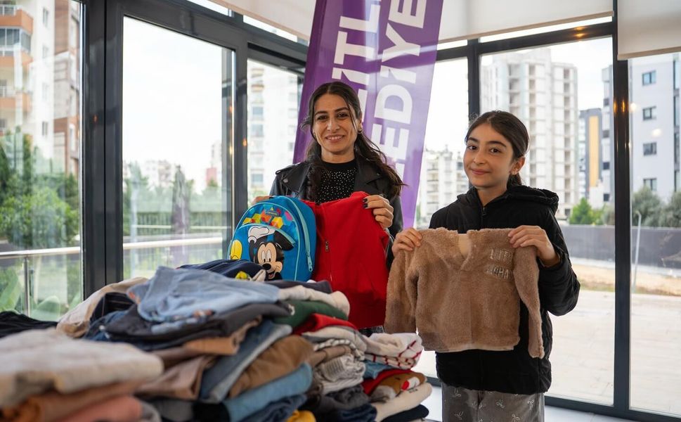 Mezitli Belediyesi iyilik hareketi ile minik kalplere umut oluyor