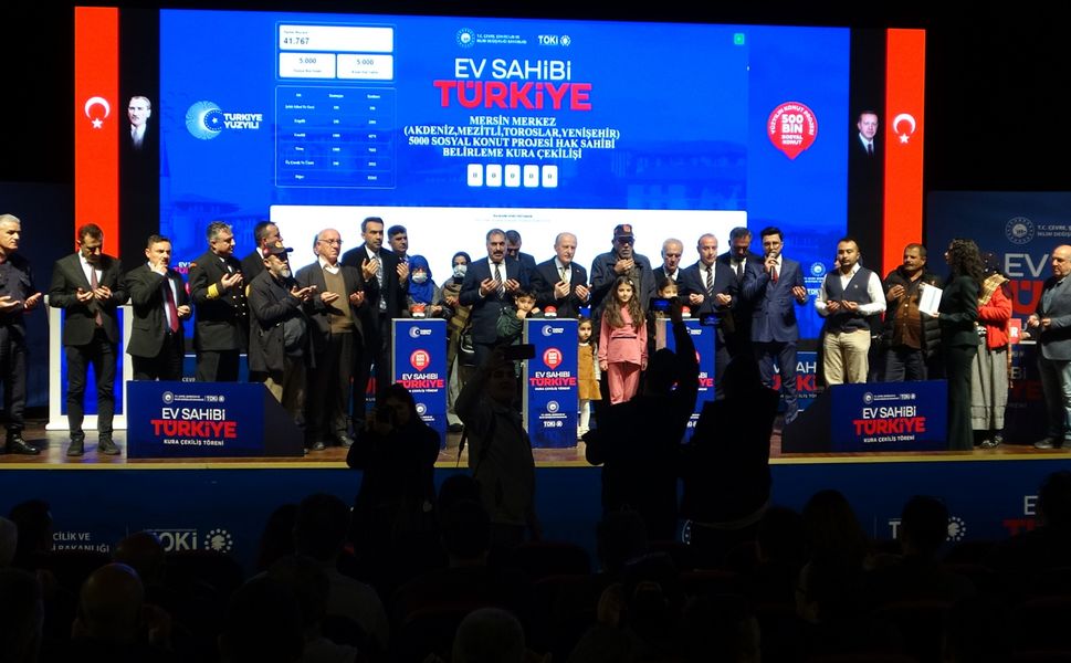 Mersin’de 8 Bin 190 Kişi Sosyal Konut Hayaline Kavuşuyor