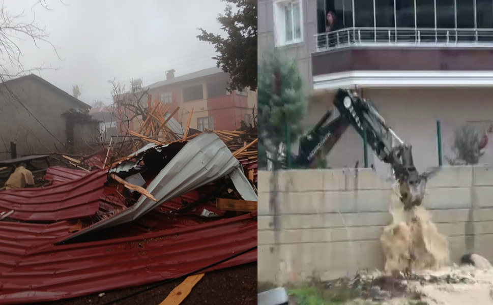 Yağış ve Fırtına Tarsus’ta Ulaşımı Olumsuz Etkiledi