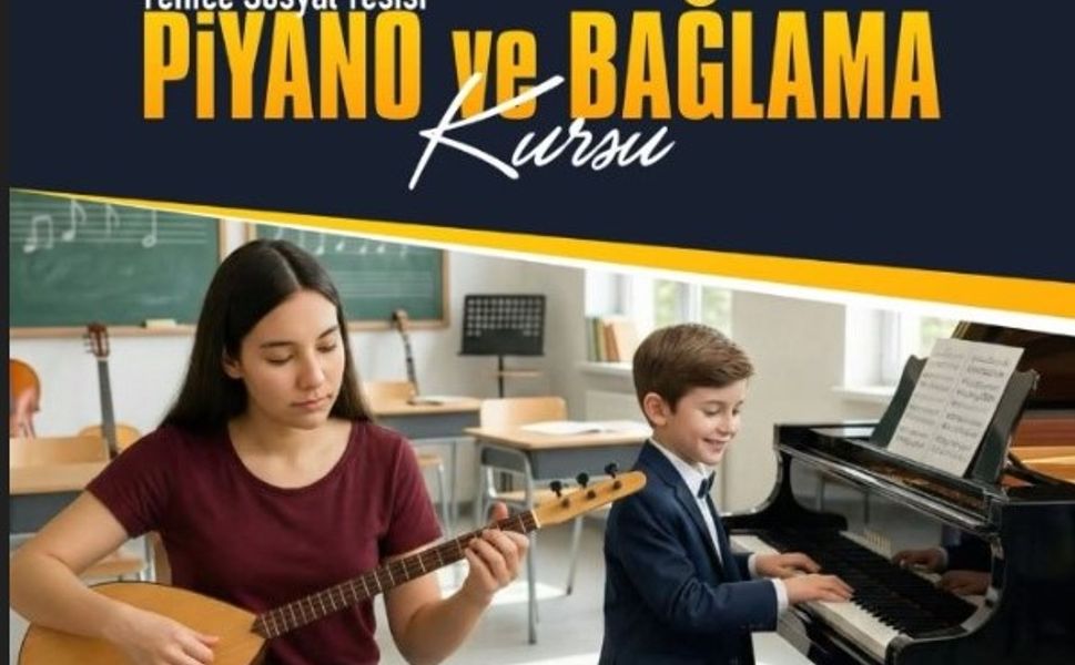 Tarsus Belediyesi'nden Piyano ve Bağlama Kursu