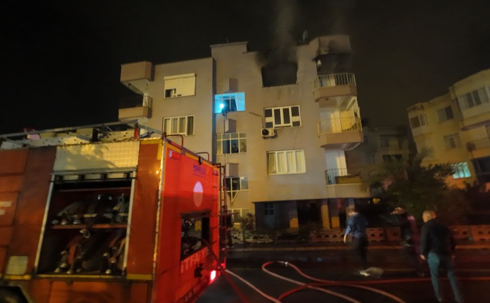 Anamur'da Ev Yangını