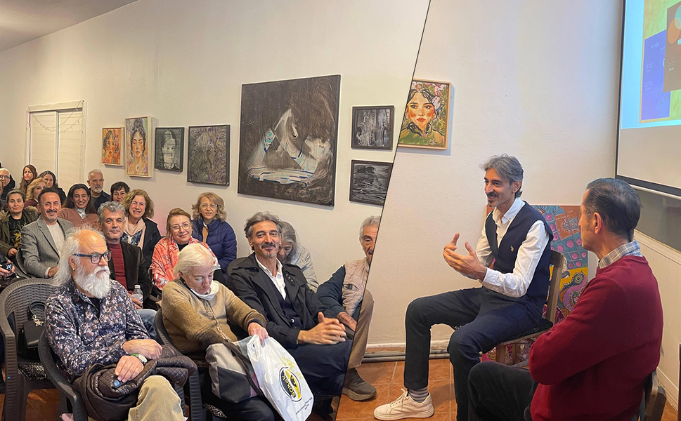 Mersinli yönetmen Zülfü Gül, Sözyüzü Sanat ve Edebiyat Derneği'nde sanatseverlerle buluştu