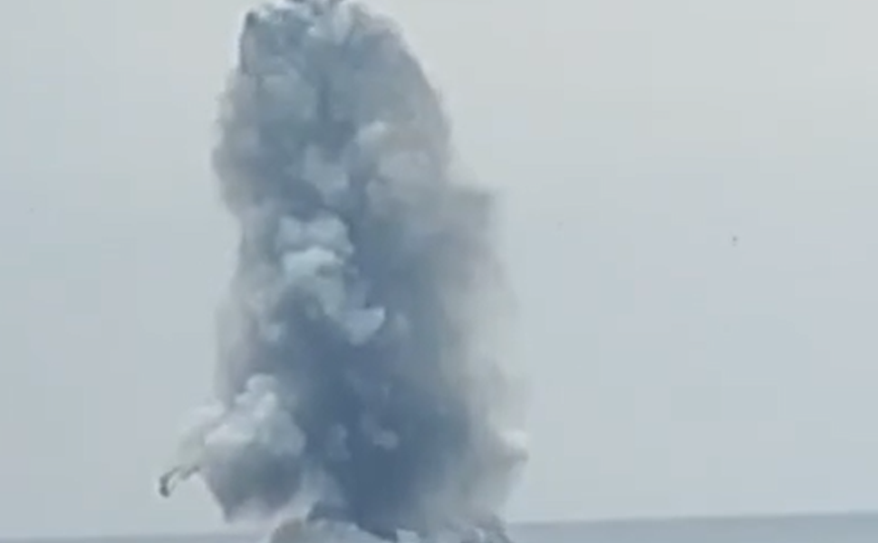 Ünye sahilinde mühimmat yüklü insansız deniz aracı patlatıldı