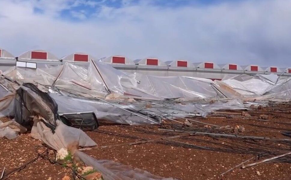 Erdemli'de çiftçilere sera naylonu desteği