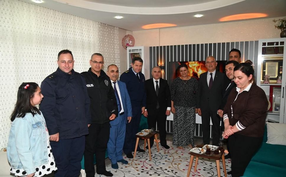 Anamur’da şehit ailesine vefa ziyareti