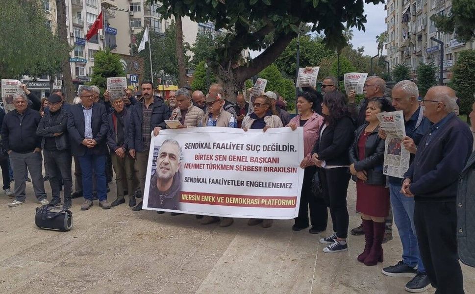 Tutuklanan Sendikacı Mehmet Türkmen’e destek