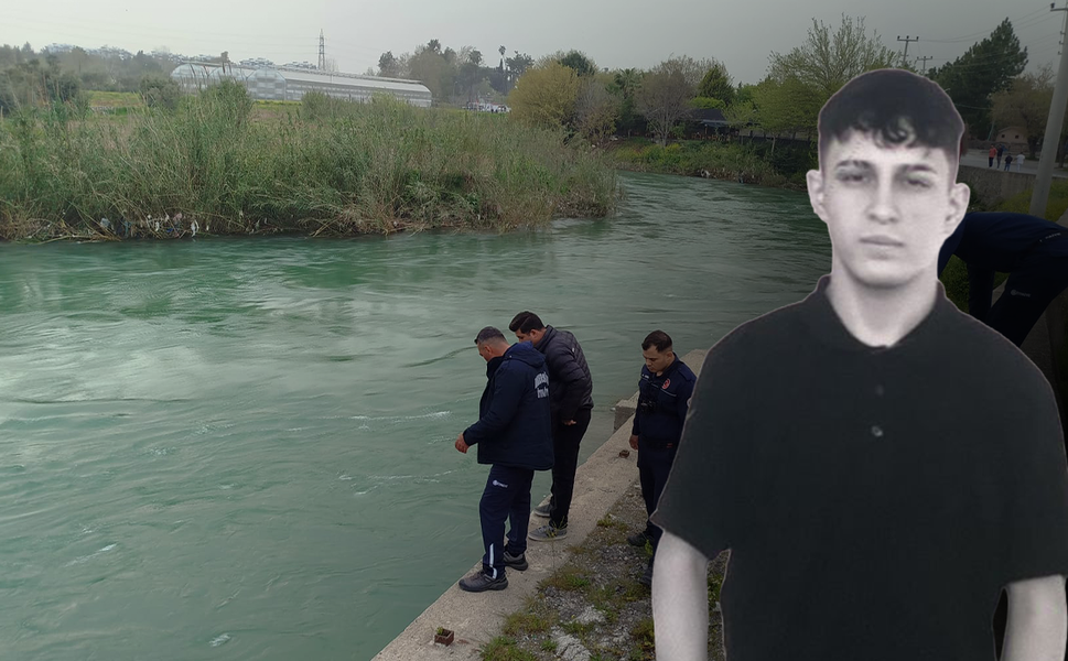 Mersin'de Berdan Çayı'na atlayan genç, suda kayboldu